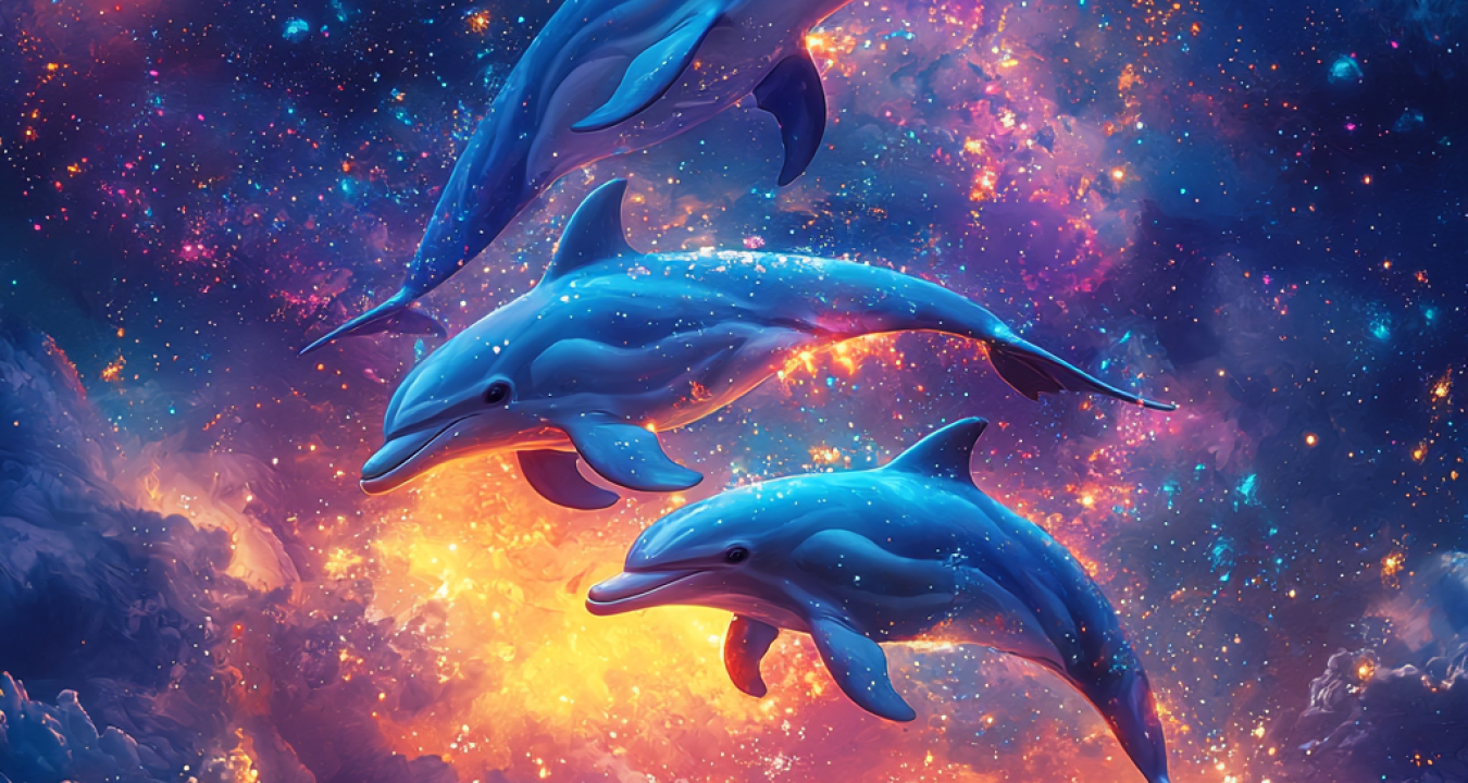 gilles1385_dolphins_galactica_bright_colors_joy_turquoise_photo_75c284fd-2d97-4ae5-8c63-5343640d171f